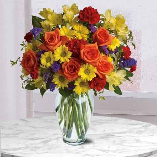 Birthday Floral Bouquet  of 24 Stems by Designer