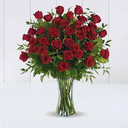 Long Stem 36 Red Rose Bouquet