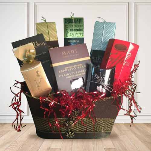 Splendor Basket of Chocolate Gourmet Treats