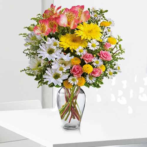 Rejoicing Bouquet of Mixed Flowers