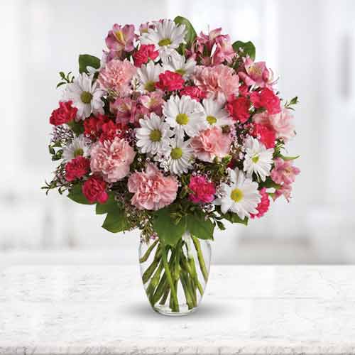 Pink and White Floral Bouquet